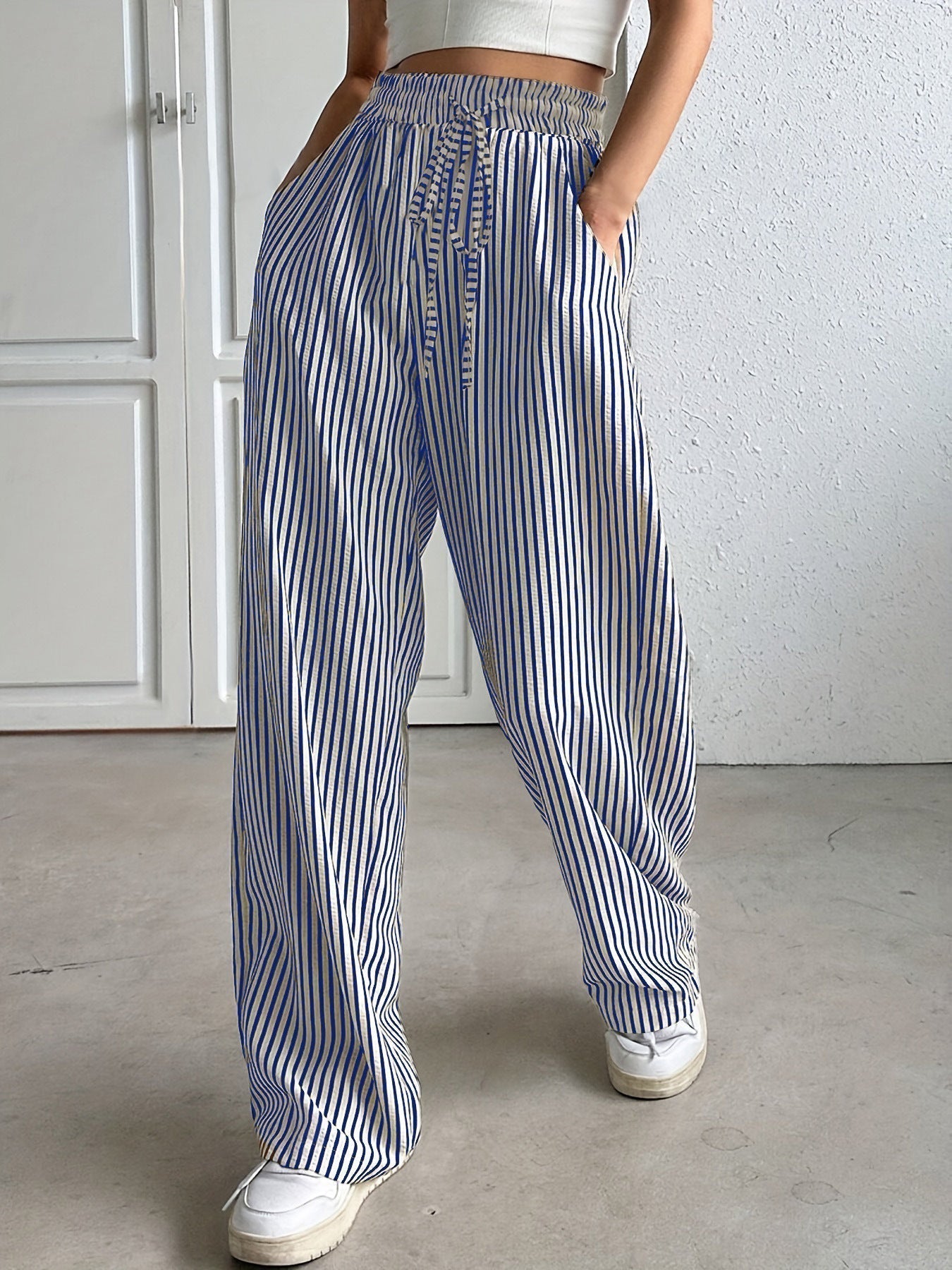 Jolene | Striped Trousers