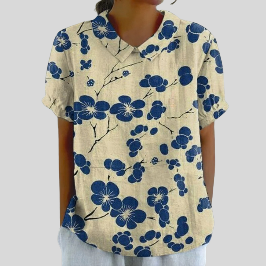 Noelle™ | Floral Polo Top