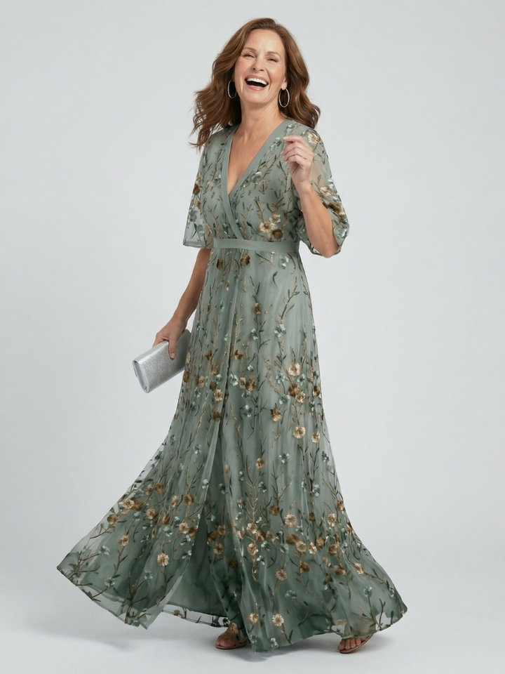 Selora™ Halter Bloom Flow Maxi Dress