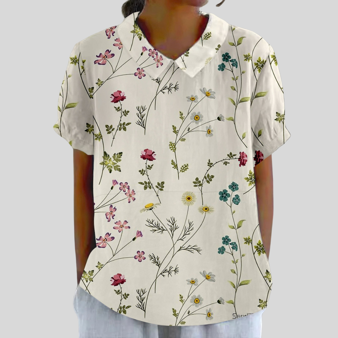 Melissa™ | Floral Polo Top