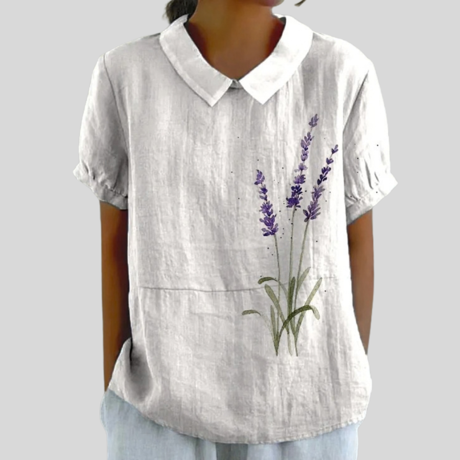 Alana™ | Floral Polo Top
