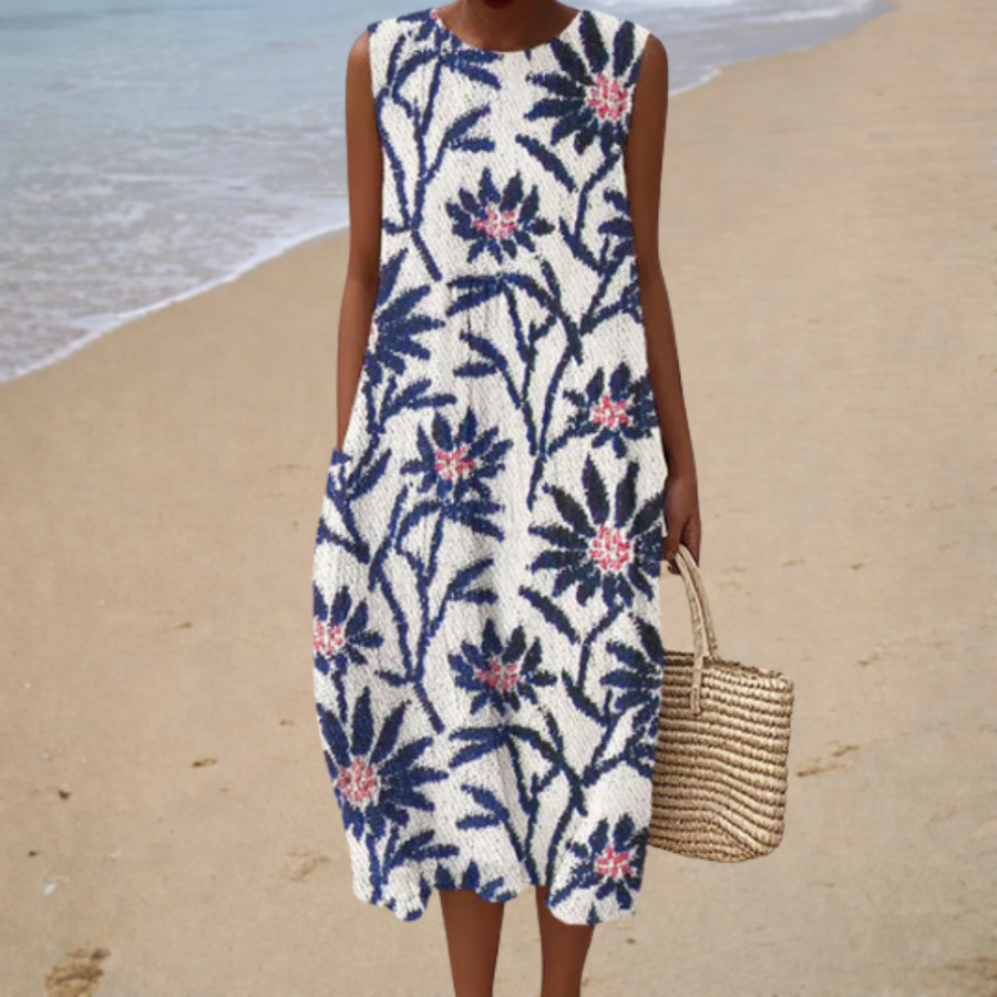 Rosemary™ | Sleeveless Patterned Dress