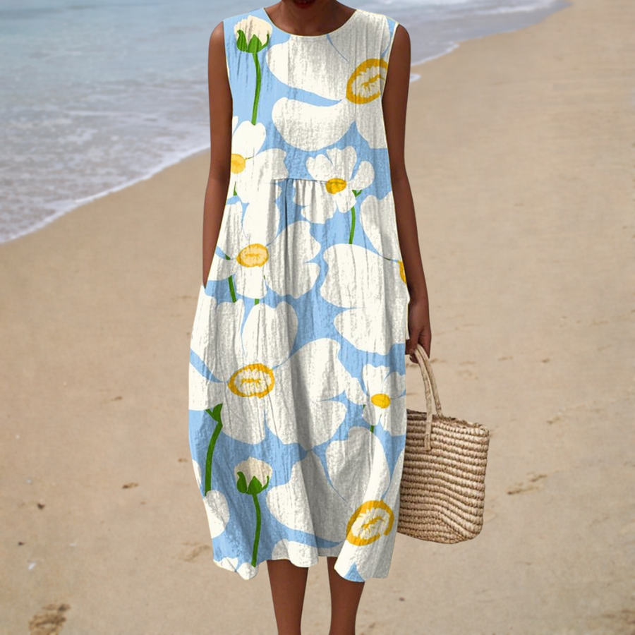 Larissa™ | Sleeveless Printed Summer Dress