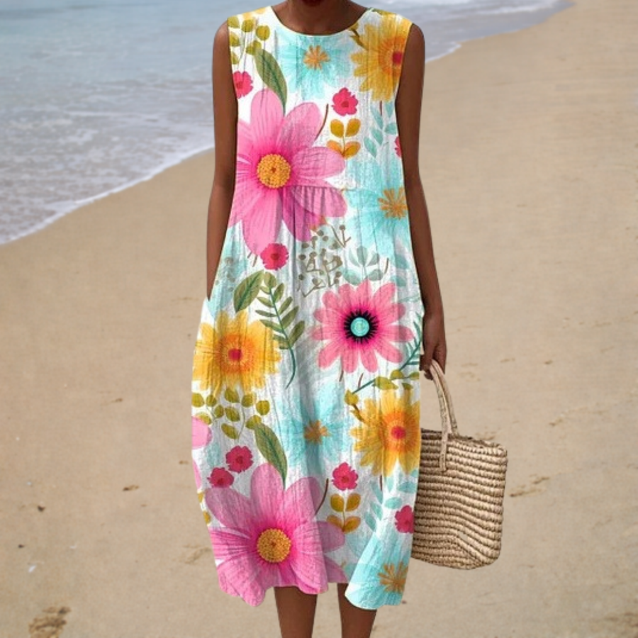 Roxanne™ | Sleeveless Printed Dress