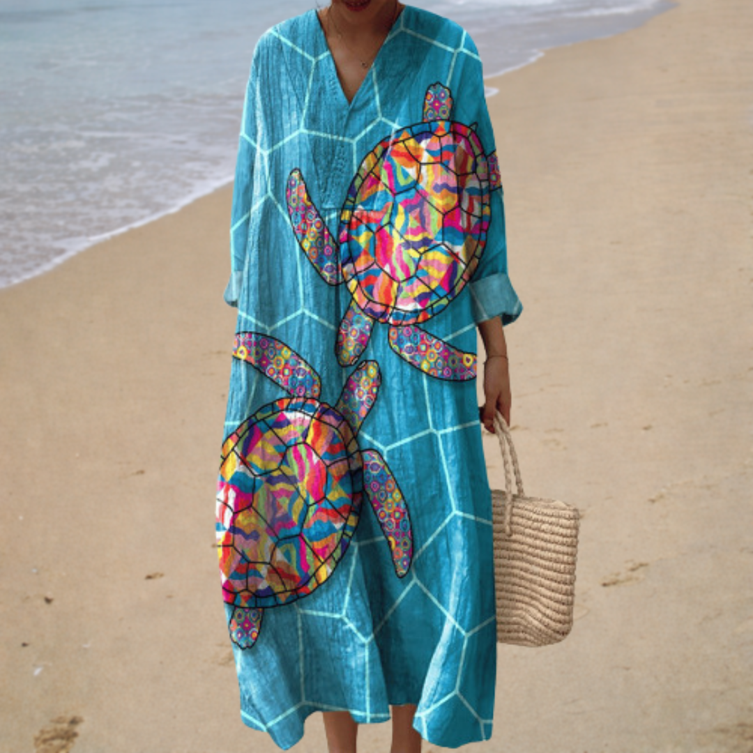 Sally™ | Fluttering Printed Dress