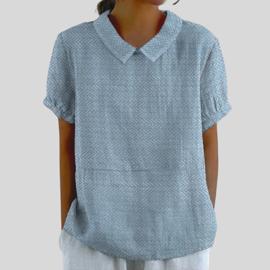 Karina™ | Textured Collared Top