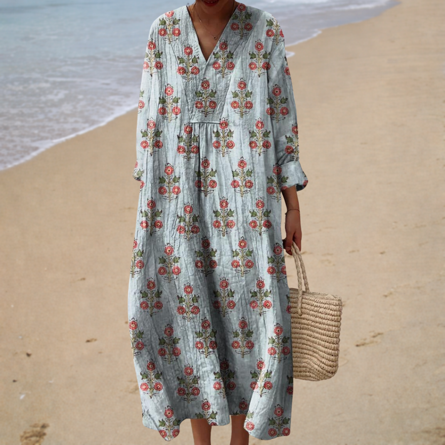 Selena™ | Fluttering Printed Dress