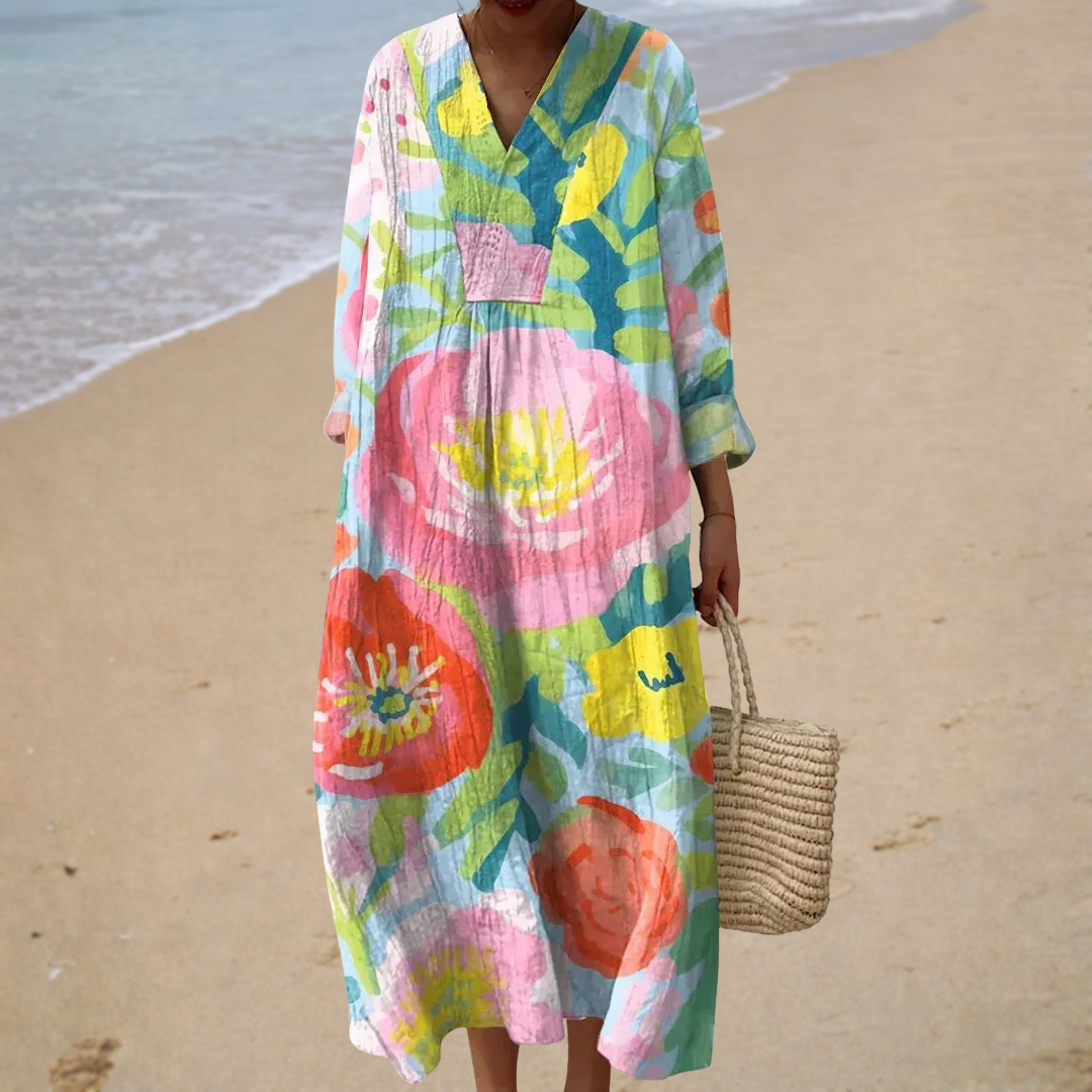 Roberta™ | Flowing Printed Dress