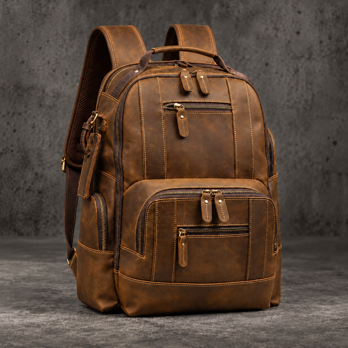 VINTAGE LEATHER BACKPACK