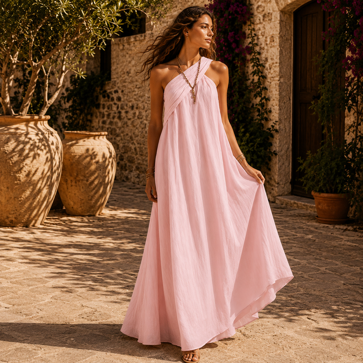 Vera Cross-Front Maxi Dress