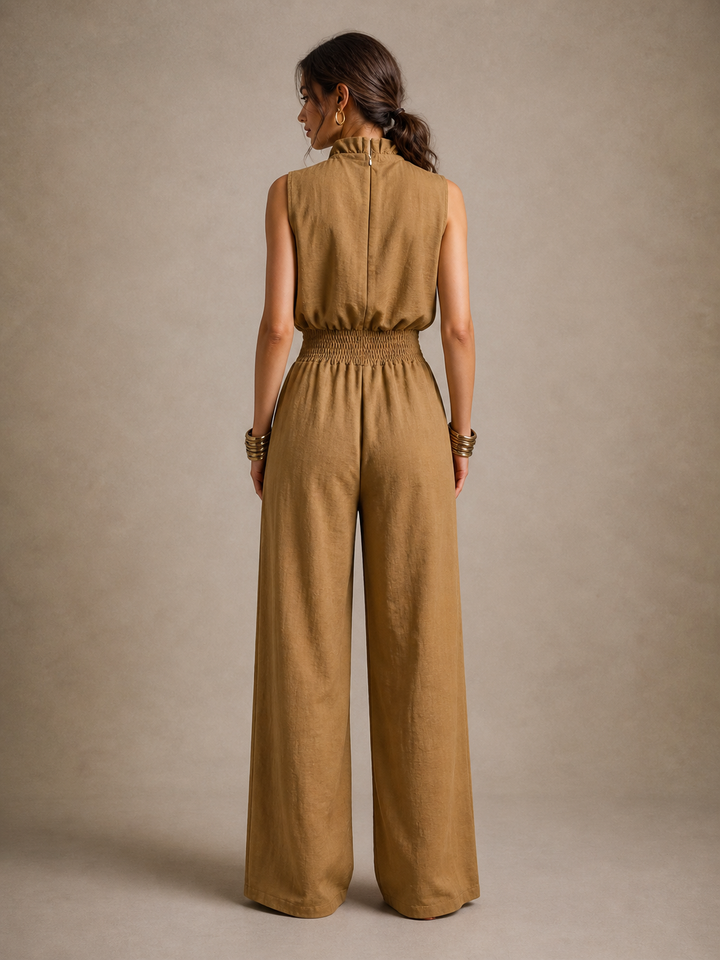 Zenaide Halter Wide-Leg Jumpsuit