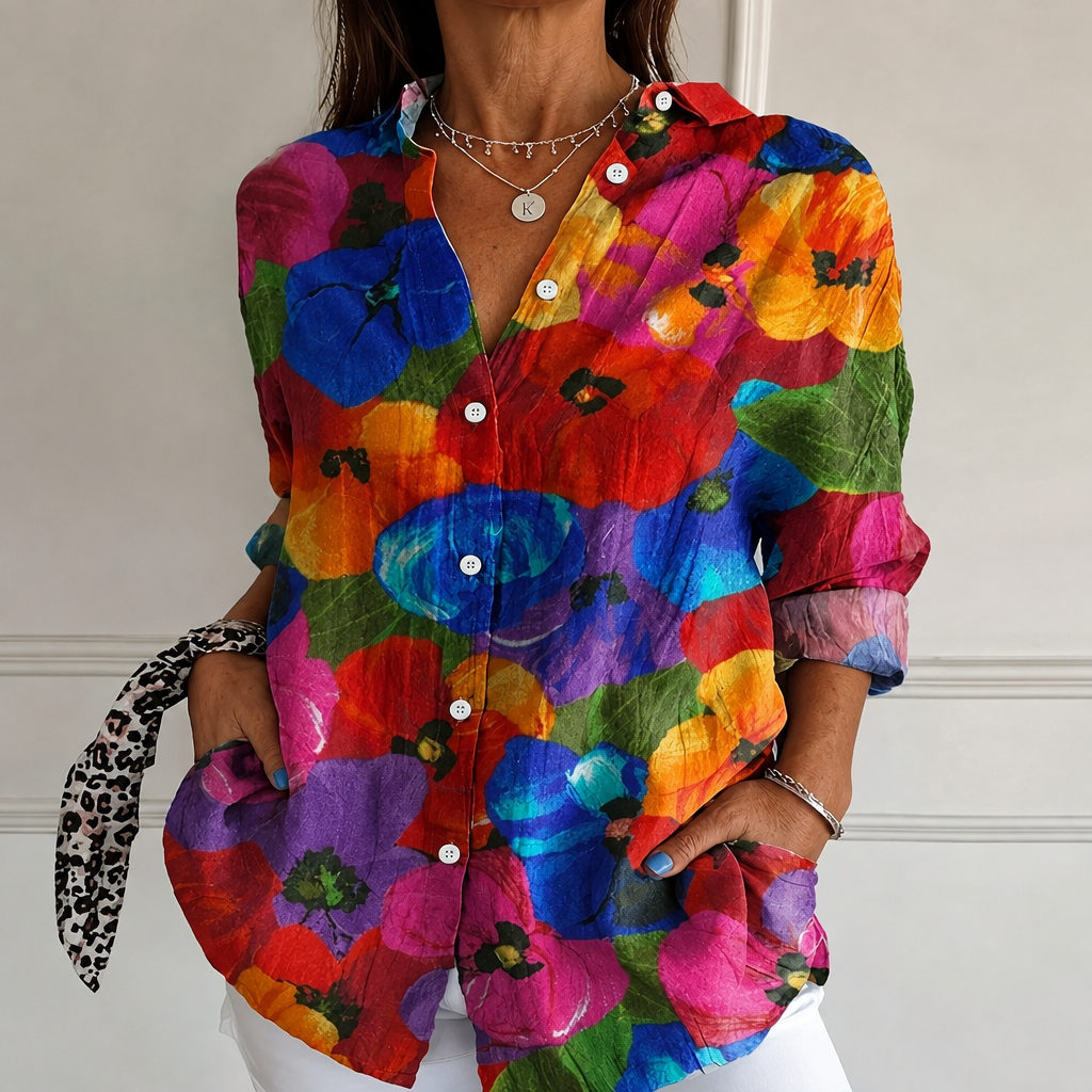 Tropical Splash Blouse
