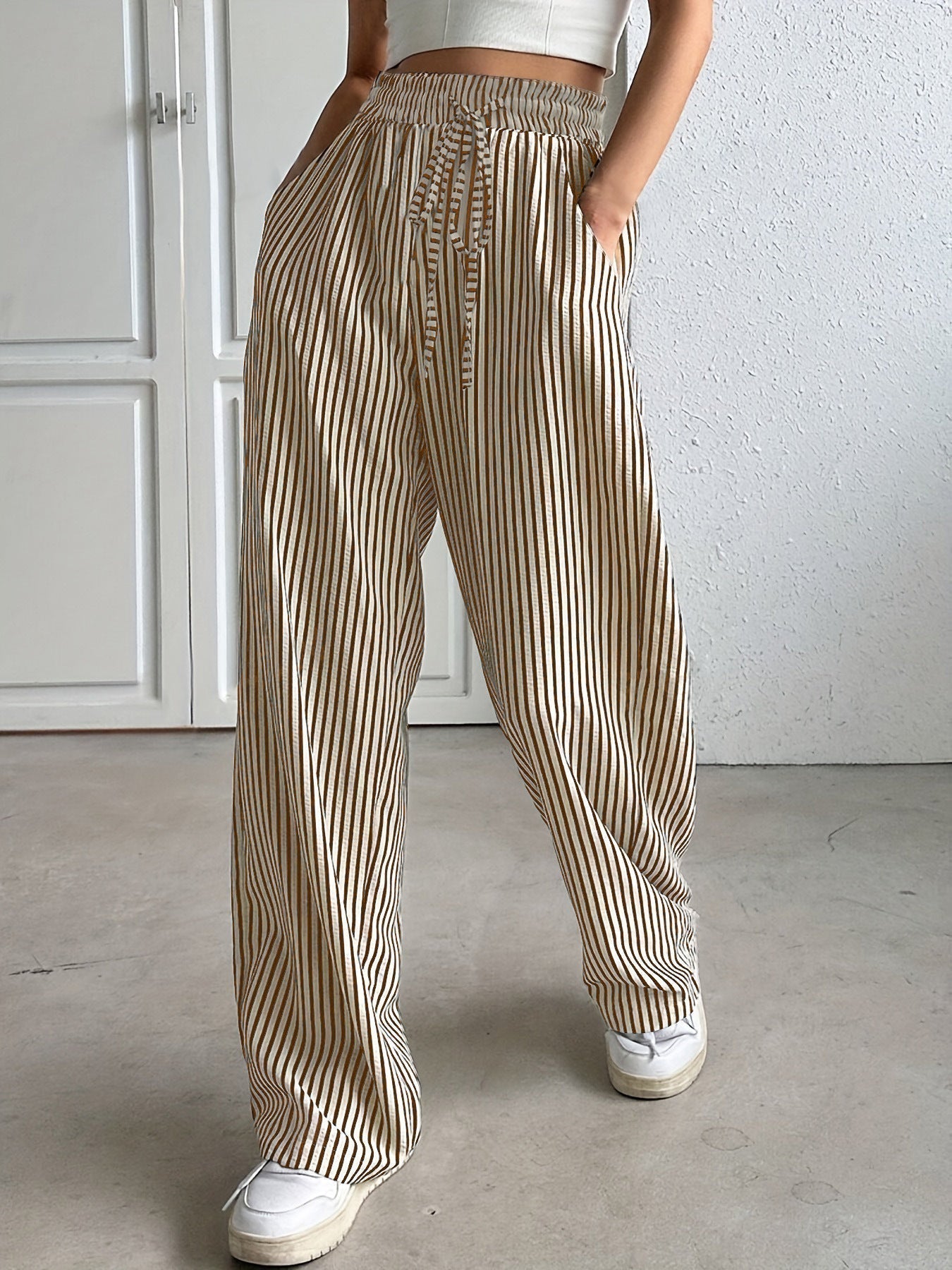 Jolene | Striped Trousers