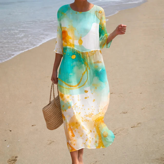 Solenne Relaxed Beach Maxi Dress