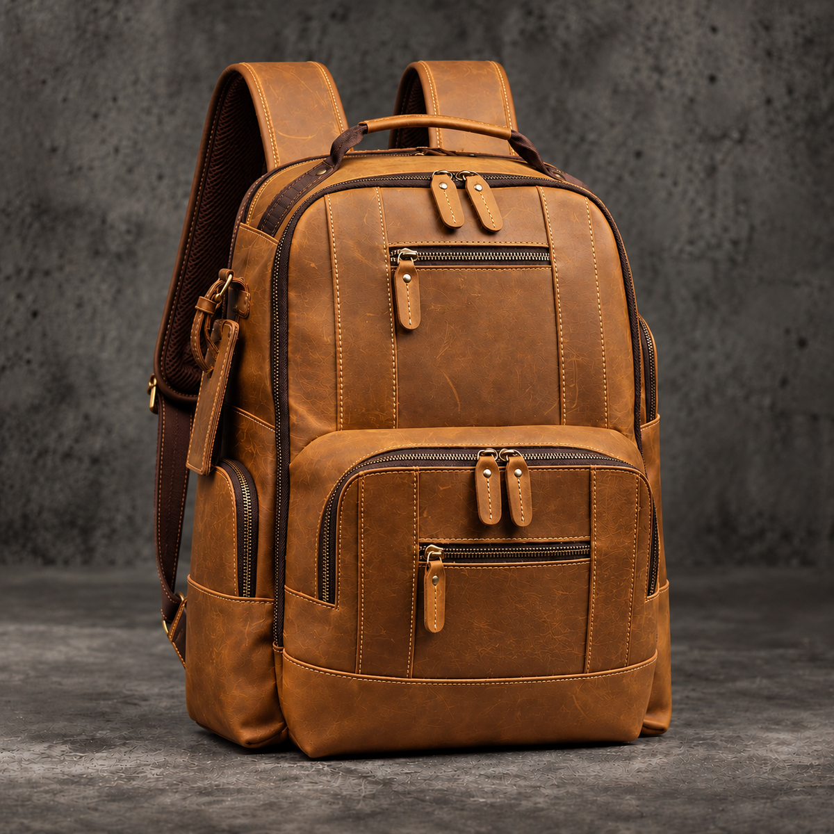 VINTAGE LEATHER BACKPACK